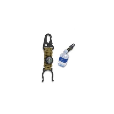 Paracord sujeta botellas con brujula