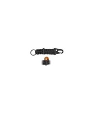 mini Mosquetón con paracord negro