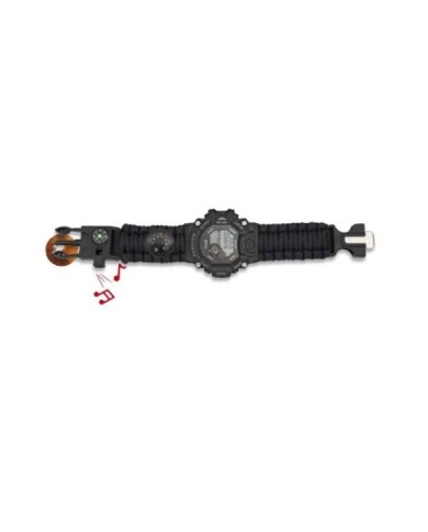 Reloj Dig.Paracord Barbaric + accesorios