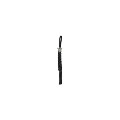 Llavero Paracord Negro calavera vikinga