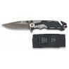 Navaja gris/negra K25 seguridad. H: 9.4