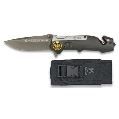 Navaja K25 color Titanio/negro. 8.7
