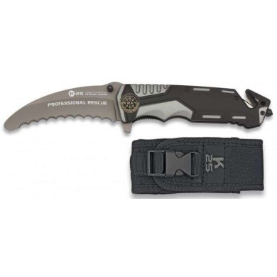 navaja roja / negra K25 seguridad. H:9.5