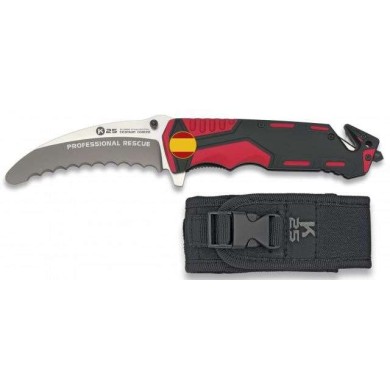 navaja roja / negra K25 seguridad. H:9.5