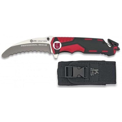 navaja roja / negra K25 seguridad. H:9.5