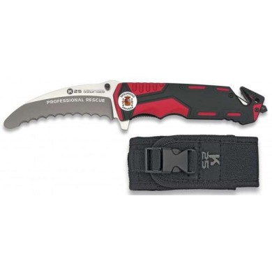 navaja roja / negra K25 seguridad. H:9.5