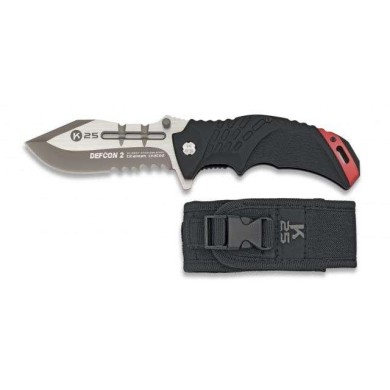 navaja K25  SFL negra / roja. hoja: 10.2