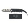 navaja K25 negra cordon negro. hoja: 9.3