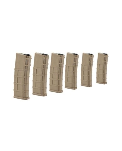 PACK 6 CARGADORES M4 30RDS TAN LONEX