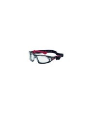 GAFAS BOLLE RUSH+ PC TRANSPARENTE ROJA
