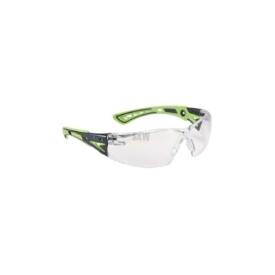 GAFAS BOLLE RUSH+ PC TRANSPARENTE VERDE