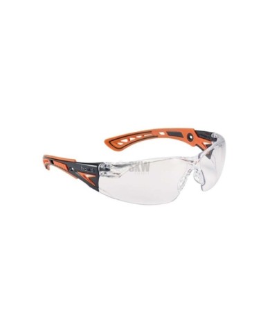 GAFAS BOLLE RUSH+ PC TRANSPARENTE NARANJA
