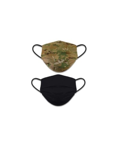 Mascarilla reversible camo - negro
