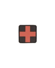 PARCHE 3D FIRST AID NEGRO