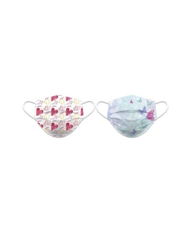 Mascarilla Reversible Corazones