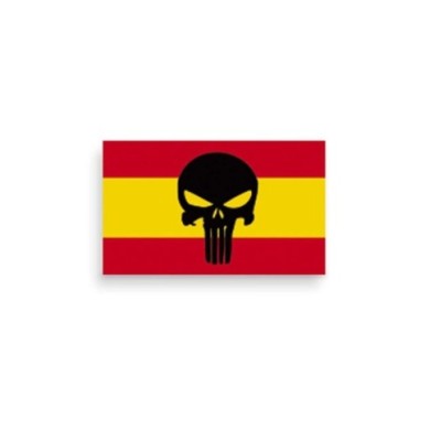 Pegatina Gota Cera España Calavera