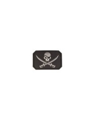 PARCHE 3D SKULL SWORDS NEGRO