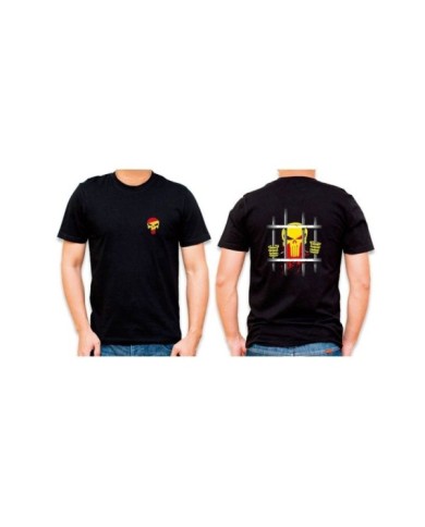 CAMISETA BASICA BARBARIC NEGRA CALAVERA