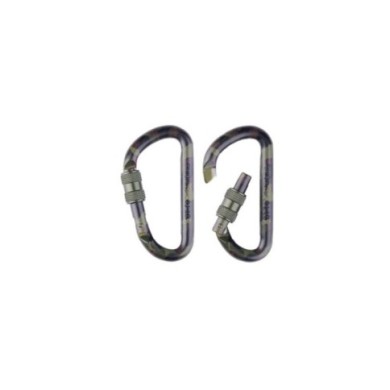 MOSQUETON TACTICAL KARABINER WOODLAND 80MM