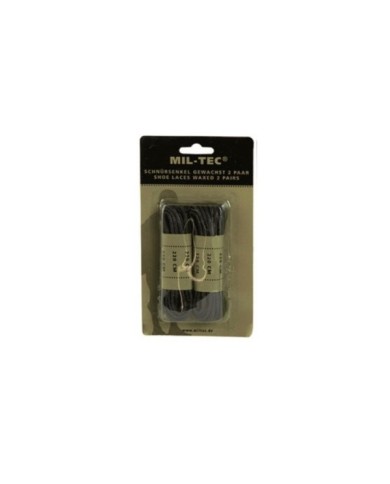 CORDONES ENCERADOS NEGRO 220CM