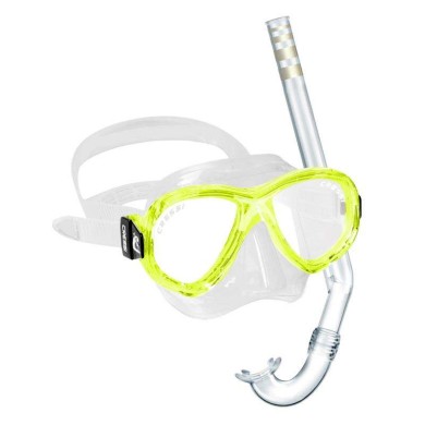 KIT CRESSI PERLA JUNIOR GAFA/TUBO (PERLA+GRINGO) TRANSPARENTE COLORES SURTIDOS